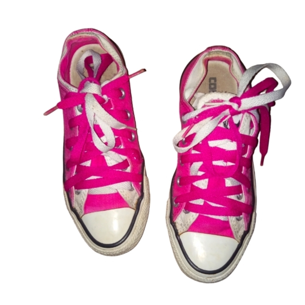 Converse All Star cheerleaders Rare Double Liner Pink/White Sneakers low tops 5
